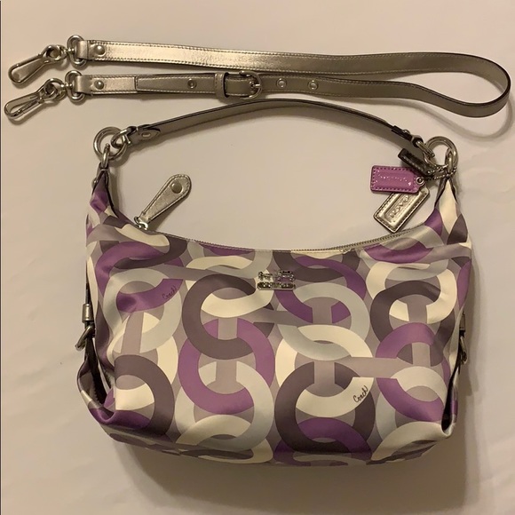 Coach CC Scarf Multicolor Crossbody Bag - Picture 1 of 8